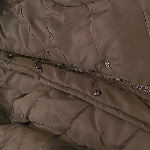 Cecilia Classics Size M Brown Puffy Coat - Picture 3 of 7